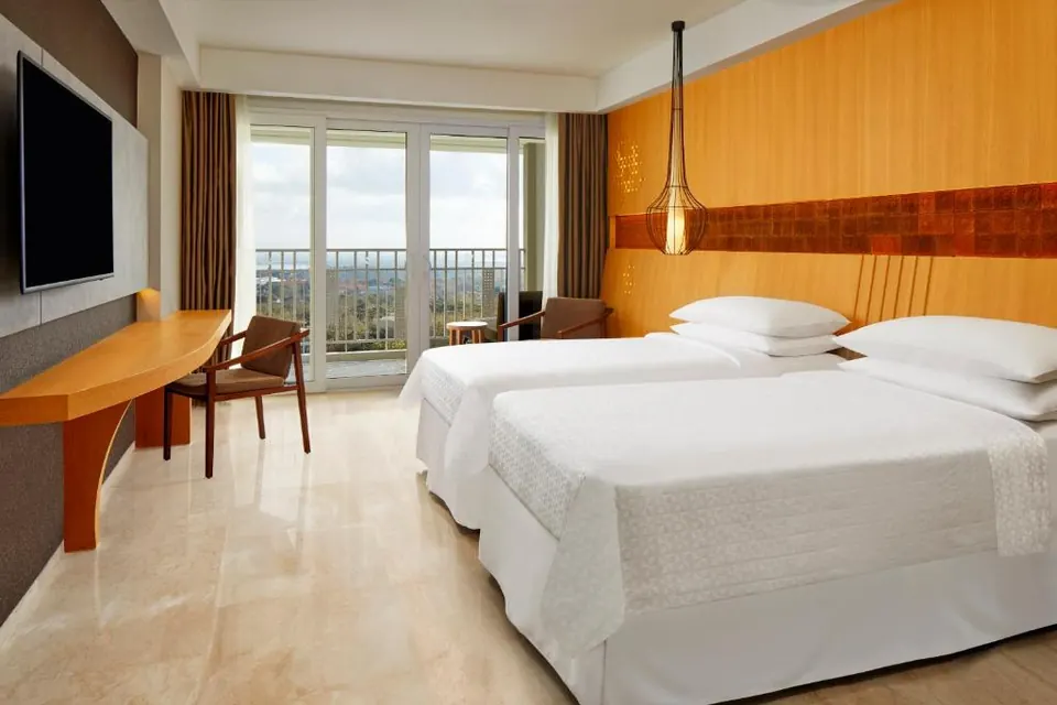 Twin guest room at Four Points by Sheraton Bali Ungasan