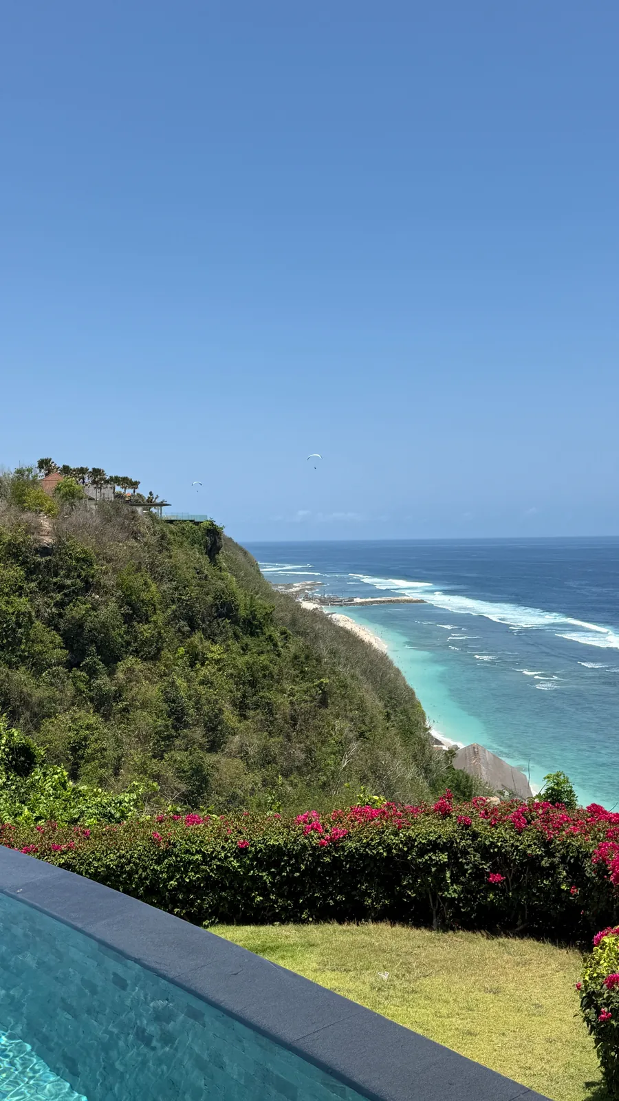 Clifftop ocean view and private pool at The Ungasan